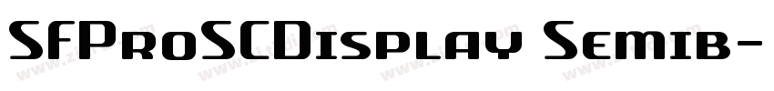 SFProSCDisplay Semib字体转换